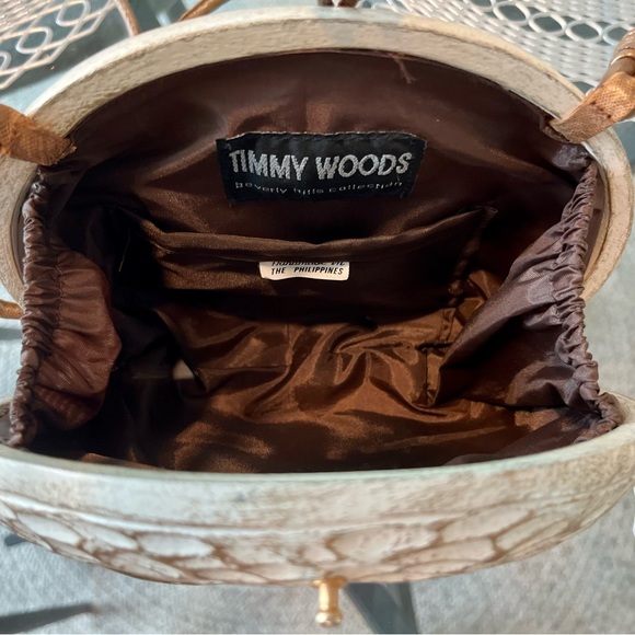 TIMMY WOODS *** AUTOGRAPHED*** Wood Heart Crossbody Bag - Picture 2 of 7